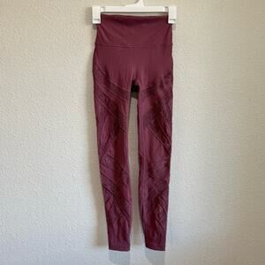 Lululemon Wunder Under High-Rise Legging Flocked 28" Plumful Size 2 Floral Gym